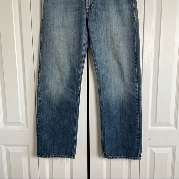 Rare Vintage Cremieux Jeans Men’s 32x32 Blue Denim Relaxed Baggy Whiskering - Picture 6 of 16